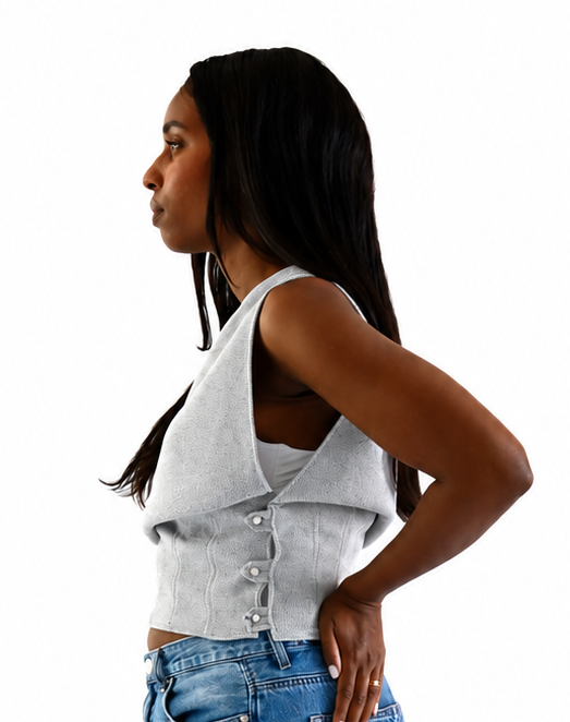 AZURE TOP - HEATHER GREY
