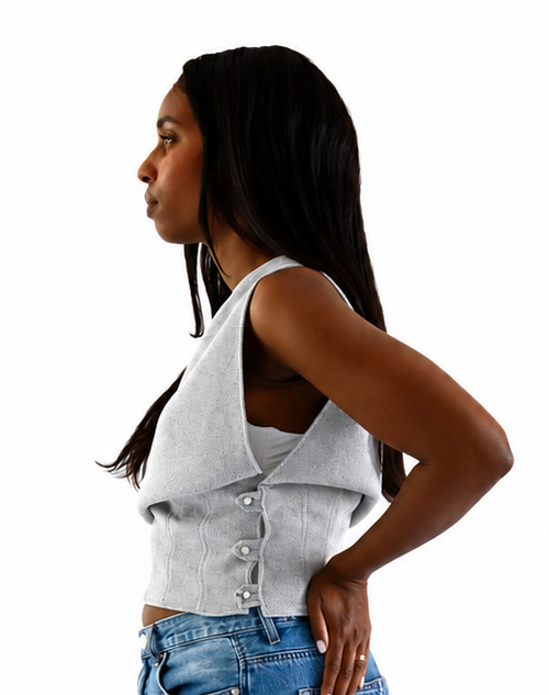 AZURE TOP - HEATHER GREY